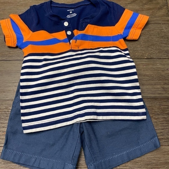 Carter’s baby boy short and shirt set size 2T - Picture 1 of 7